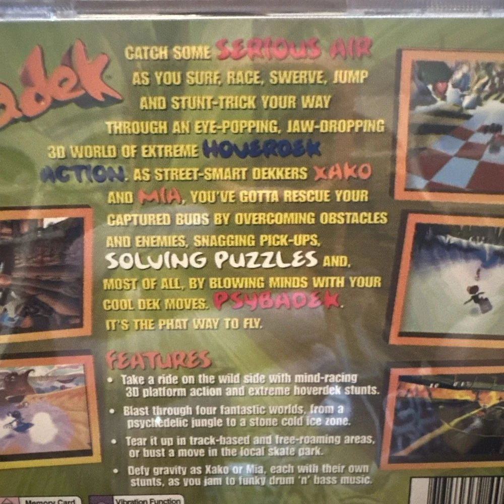 Psybadek Sony PlayStation 1 1998 Psygnosis PS1 Action Adventure SLUS-00730